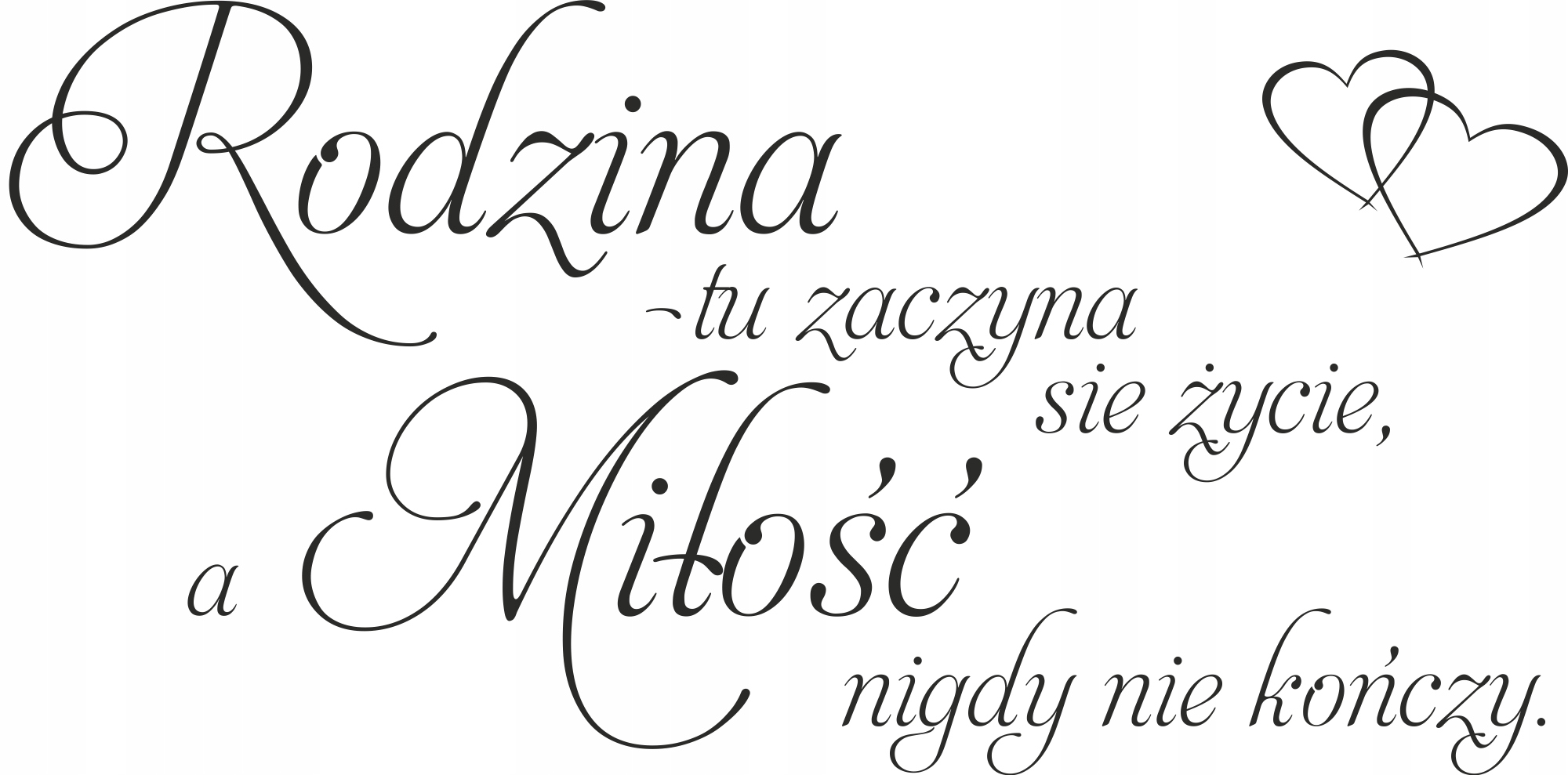 

Naklejka na ścianę cytat Rodzina Family 150cm