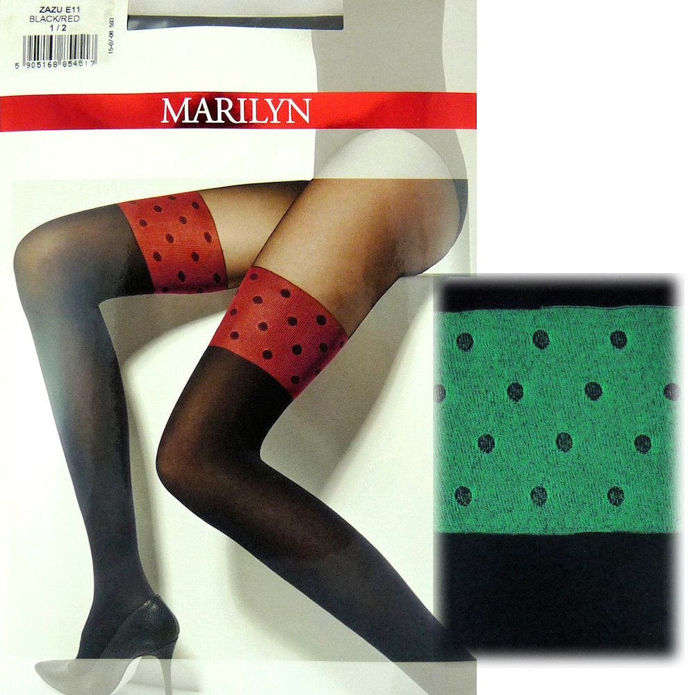 

Marilyn ZazuE11 R1/2 rajstopy jak pończochy black/
