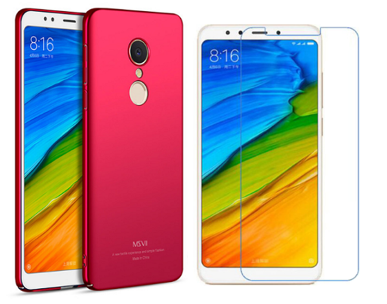 

Etui Msvii Do Xiaomi Redmi 5 Plus Tył Slim Szkło