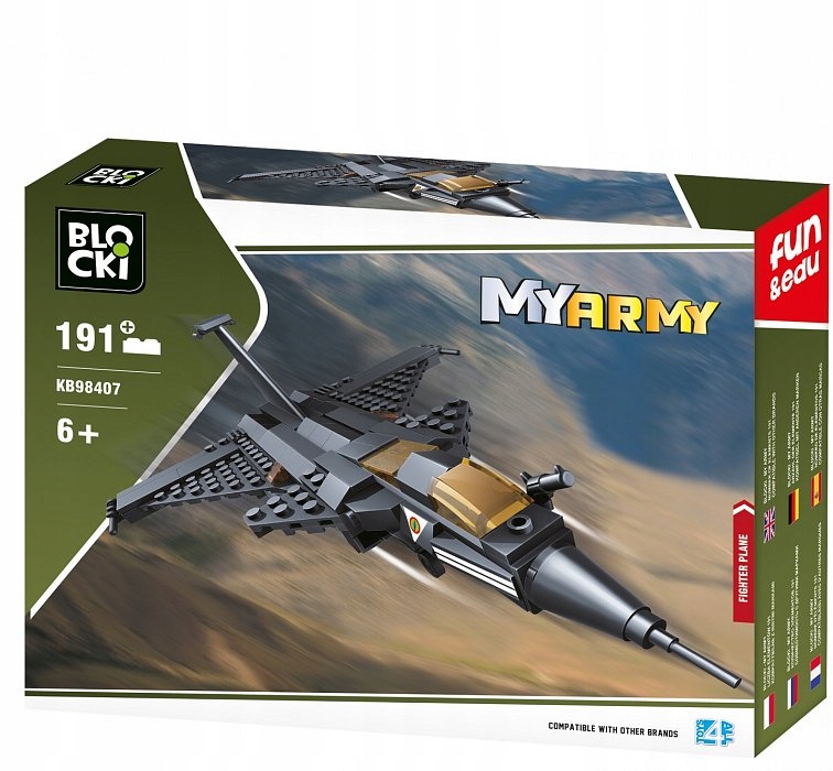

Klocki Blocki MyArmy 191el myśliwiec F16 Wojsko