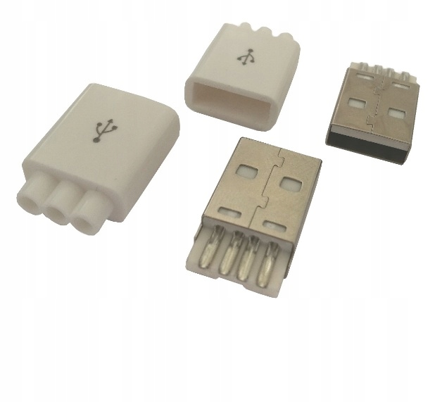 

Wtyk Usb typu A montażowy na kabel z osłoną (1940)