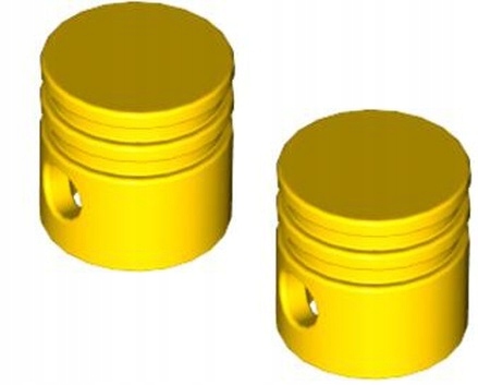 Lego Technic 2851 поршень двигателя желтый 2 шт