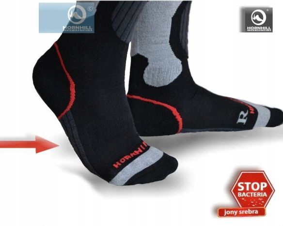HORNHILL CIEPŁE TERMOAKTYWNEskarpety jSREBRA 43-46 Materiał dominujący bawełna
