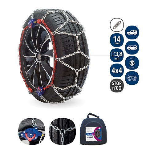 ŁAŃCUCHY VERIGA STOP&GO SUV gr. 265 do opon 15",16", 17", 18", 19", 20",21" Kod producenta stop&go suv 265