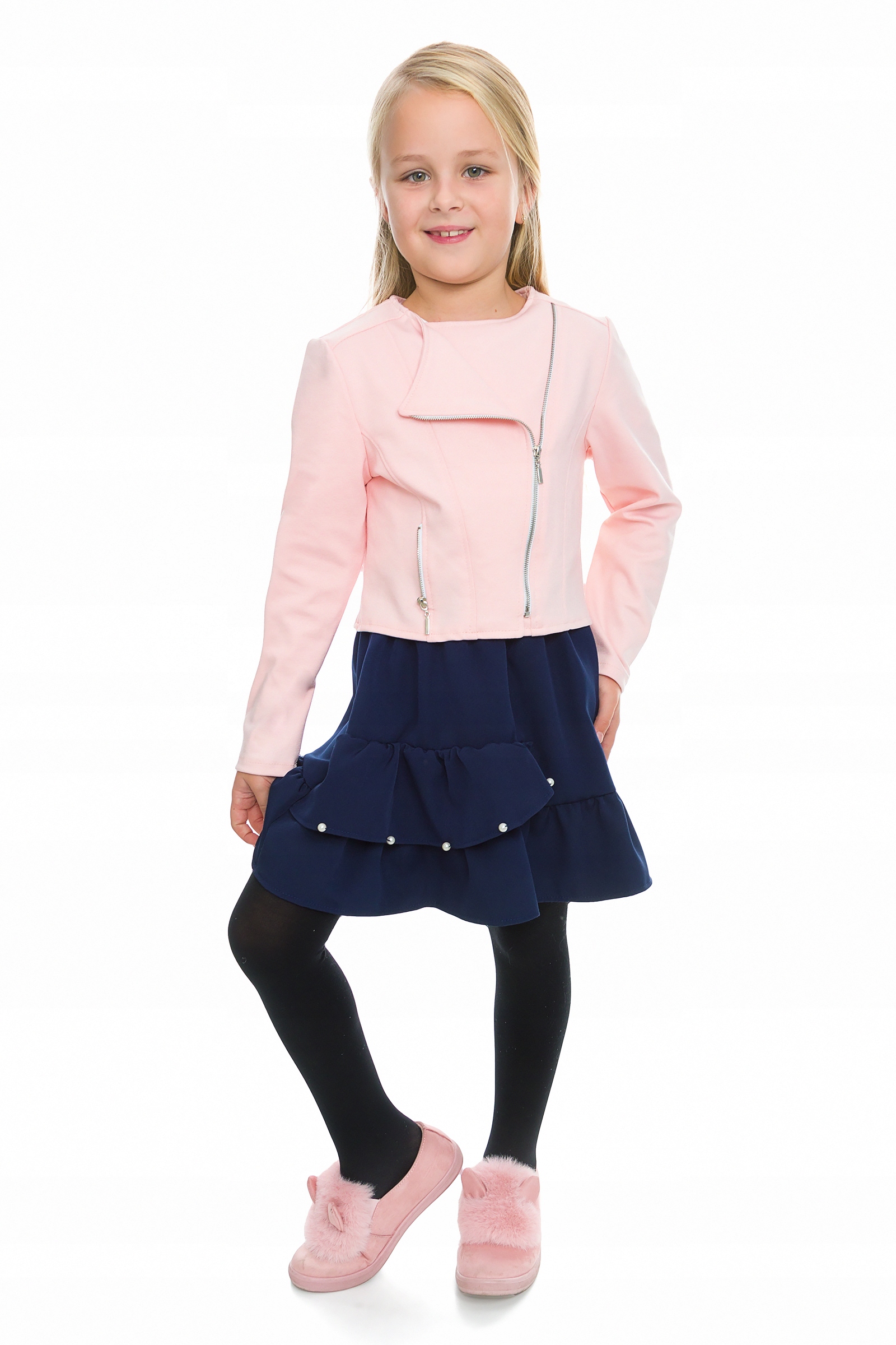 Żakiet Marynarka Dziewczęca Ramoneska rozmiar 146 Rozmiar (new) 146 (141 - 146 cm)