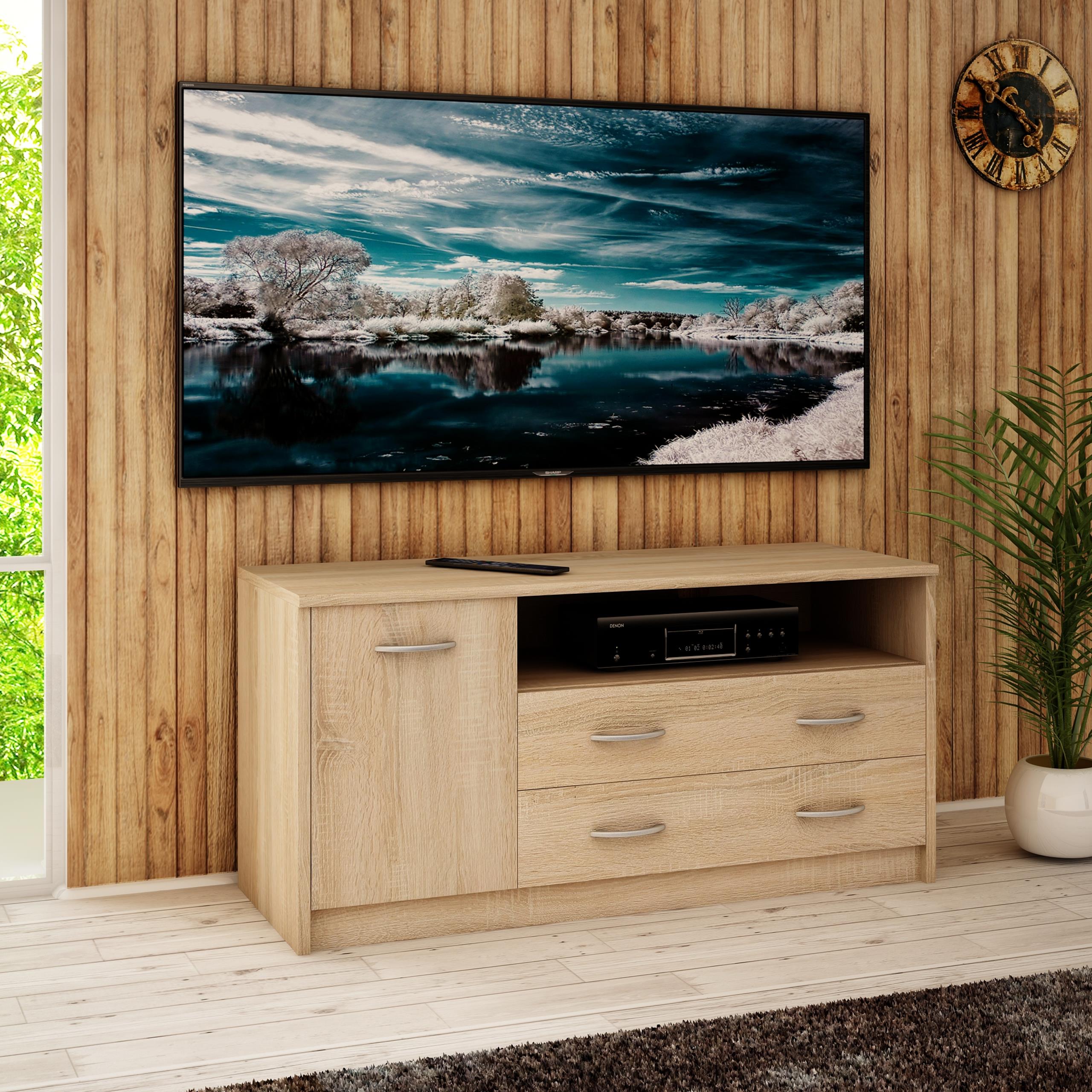 Szafka stolik RTV 1D2S DĄB SONOMA komoda szuflady ROB Marka Matkam