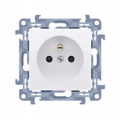 SIMON 10 GNIAZDO POJED Z UZIEMIENIEM CGZ1.01/11 BIAŁY