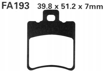 Klocki hamulcowe EBC FA193 Neos Aerox Jog