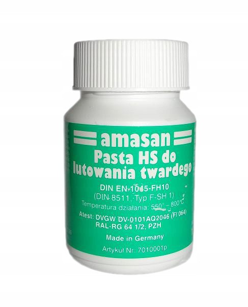 

Pasta Hs do lutowania twardego amasan 100g topnik