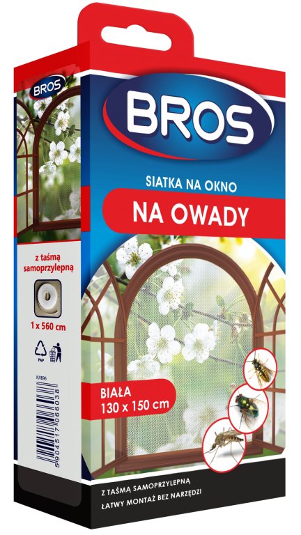

Bros Siatka Moskitiera Na Okno 150X180 Biała