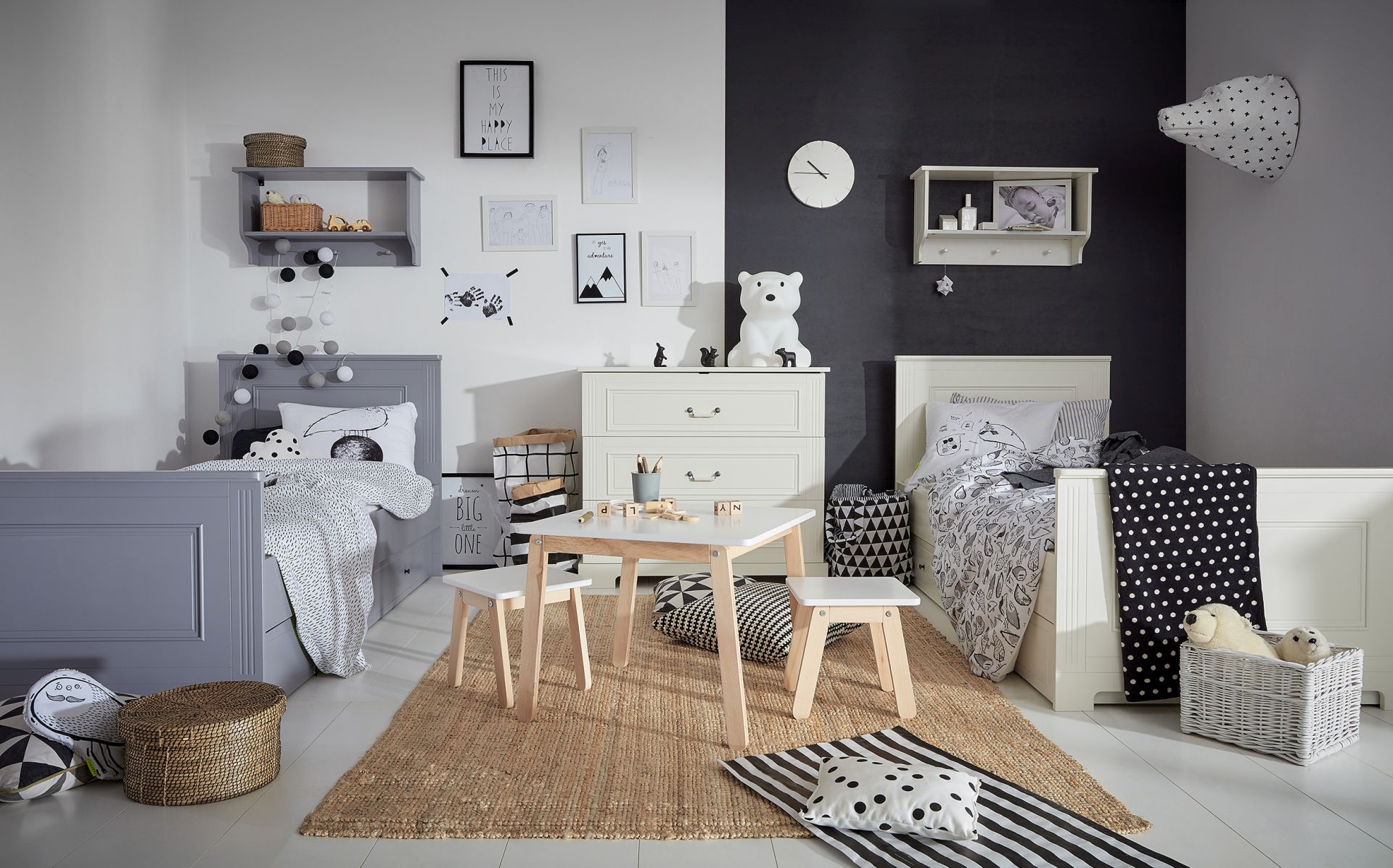 Bellamy Ines Grey Szafa 3 drzwiowa Neutral Kolekcja Ines