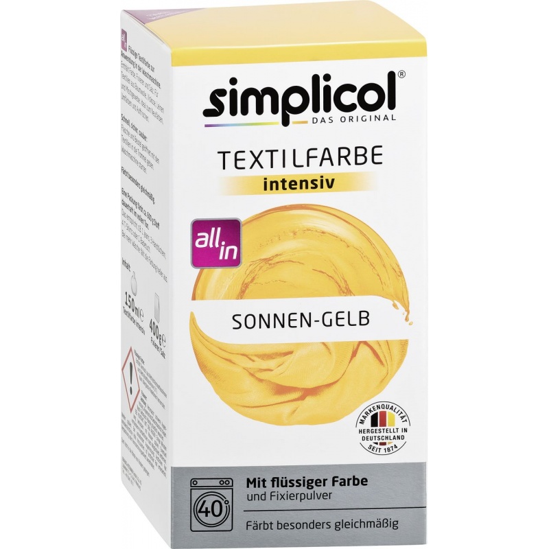 

Simplicol Barwnik Do Tkanin Ubrań Żółty