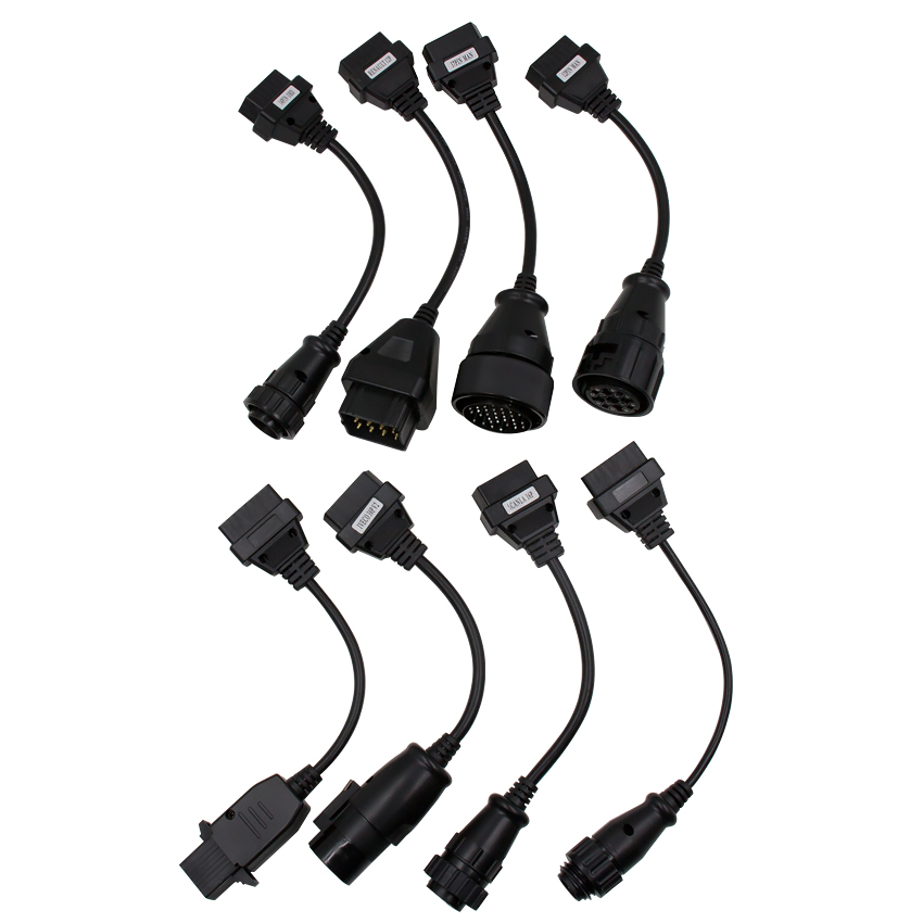 ZESTAW ADAPTERÓW OBD-II DO AUT CIĘŻAROWYCH 8szt.