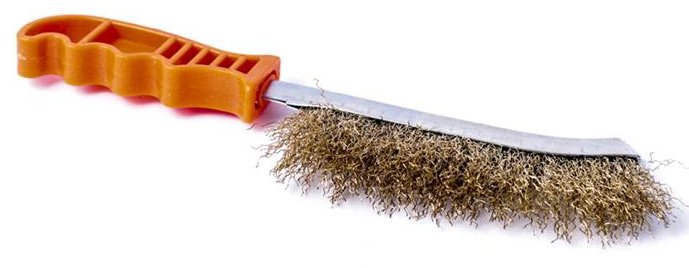 SZCZOTKA DRUCIANA METAL SZCZELINOWA WĄSKA DO RDZY