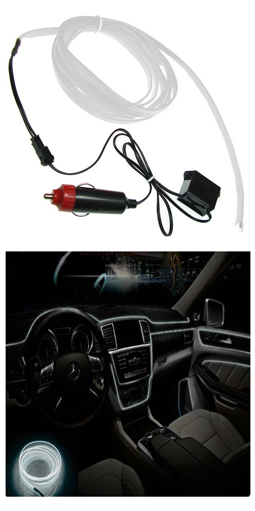 Światłowód TAŚMA EL WIRE Ambient Pasek 10m Biały Numer katalogowy producenta 40658