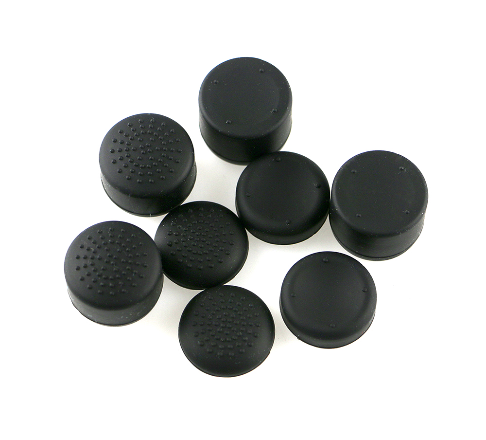 8 x Sada Nástavců Gumek Gripy Na Analogy Pada Sony PS4 PS5 Hq! Černé