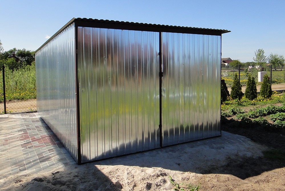 Garaż blaszany BLASZAK WZMOCNIONY garaże 3x5 RATY Szerokość 3 m