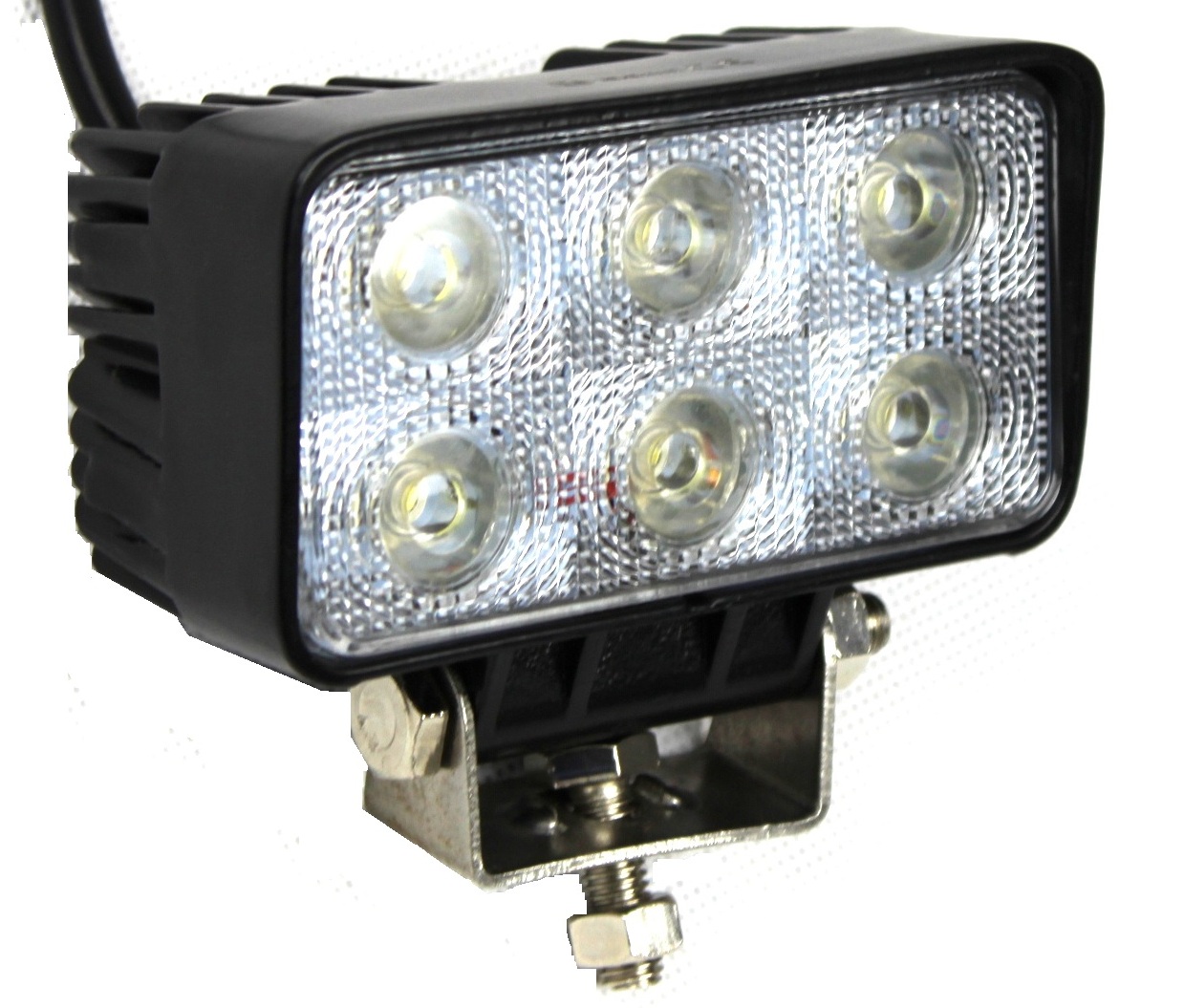 РАБОЧАЯ ЛАМПА 6 LED ГАЛОГЕННАЯ ПРЯМОУГОЛЬНАЯ 18W 12-24V