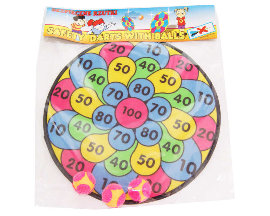 TARCZA na Piłki Rzepy Rzutki Bezpieczne dla Dzieci Czas rozgrywki do 15 min