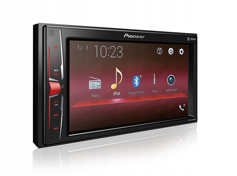 РАДІОПРИЙМАЧ PIONEER MVH-A200VBT USB BT KOLOR WYPRZEDAŻ