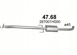 TŁUMIK ŚRODKOWY KIA CEED 47.68