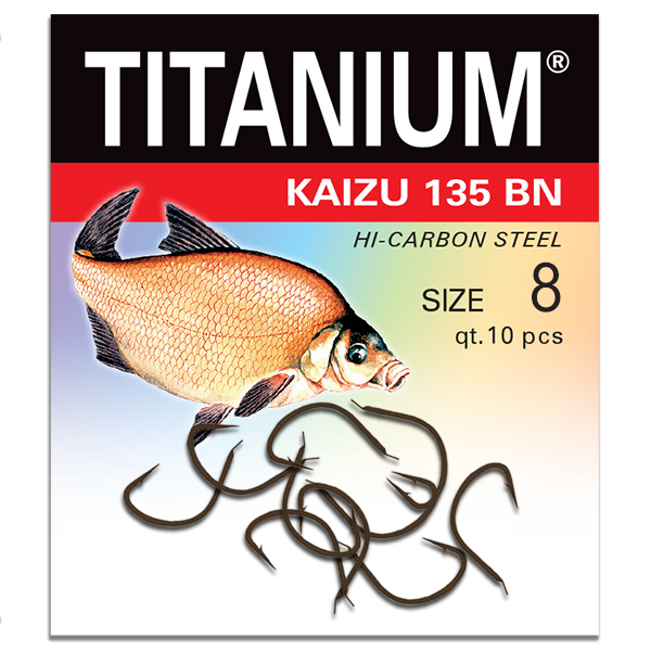 Haczyki gruntowe Robinson Titanium Kaizu 135 10 szt. #8