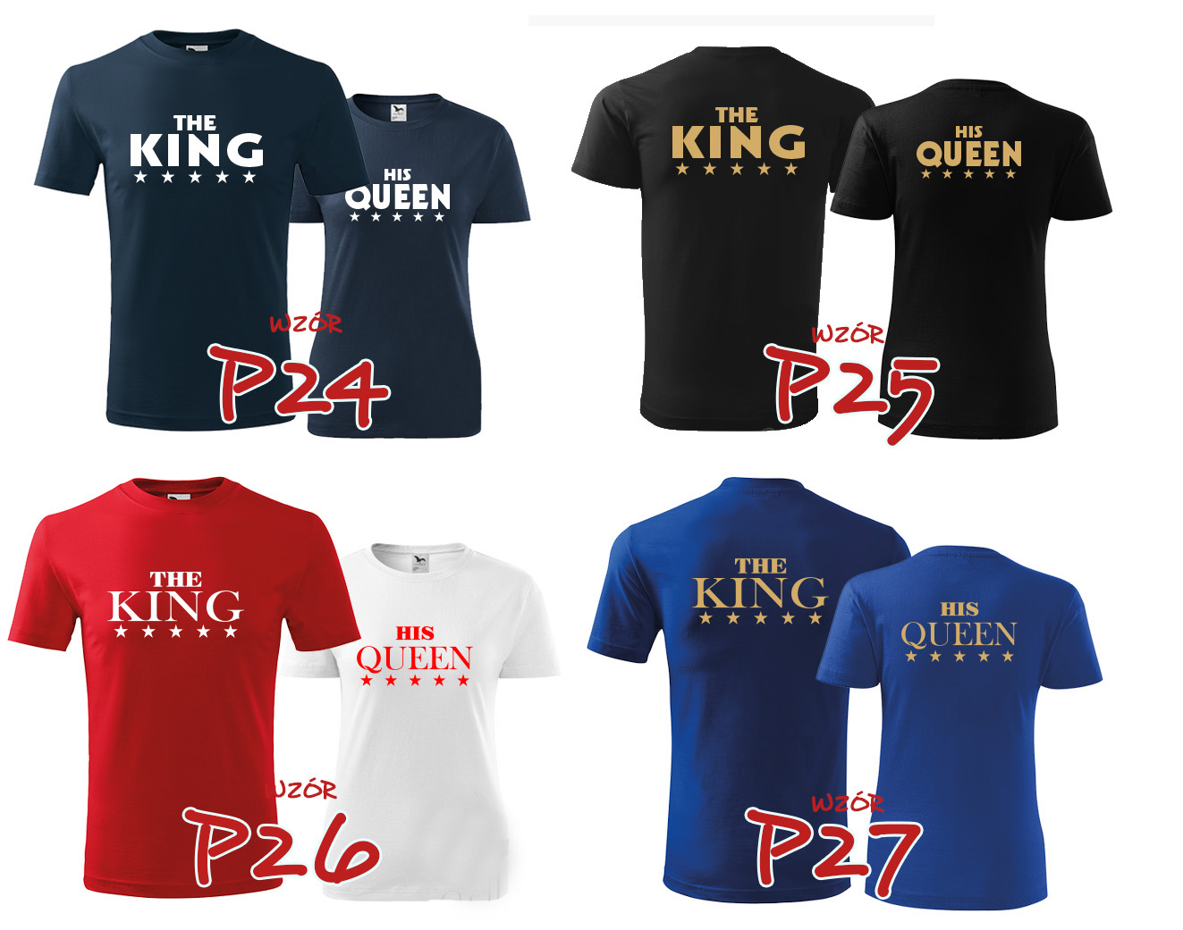 DAMSKA M MĘSKA L DWIE KOSZULKI DLA PAR WALENTYNKI Marka inna