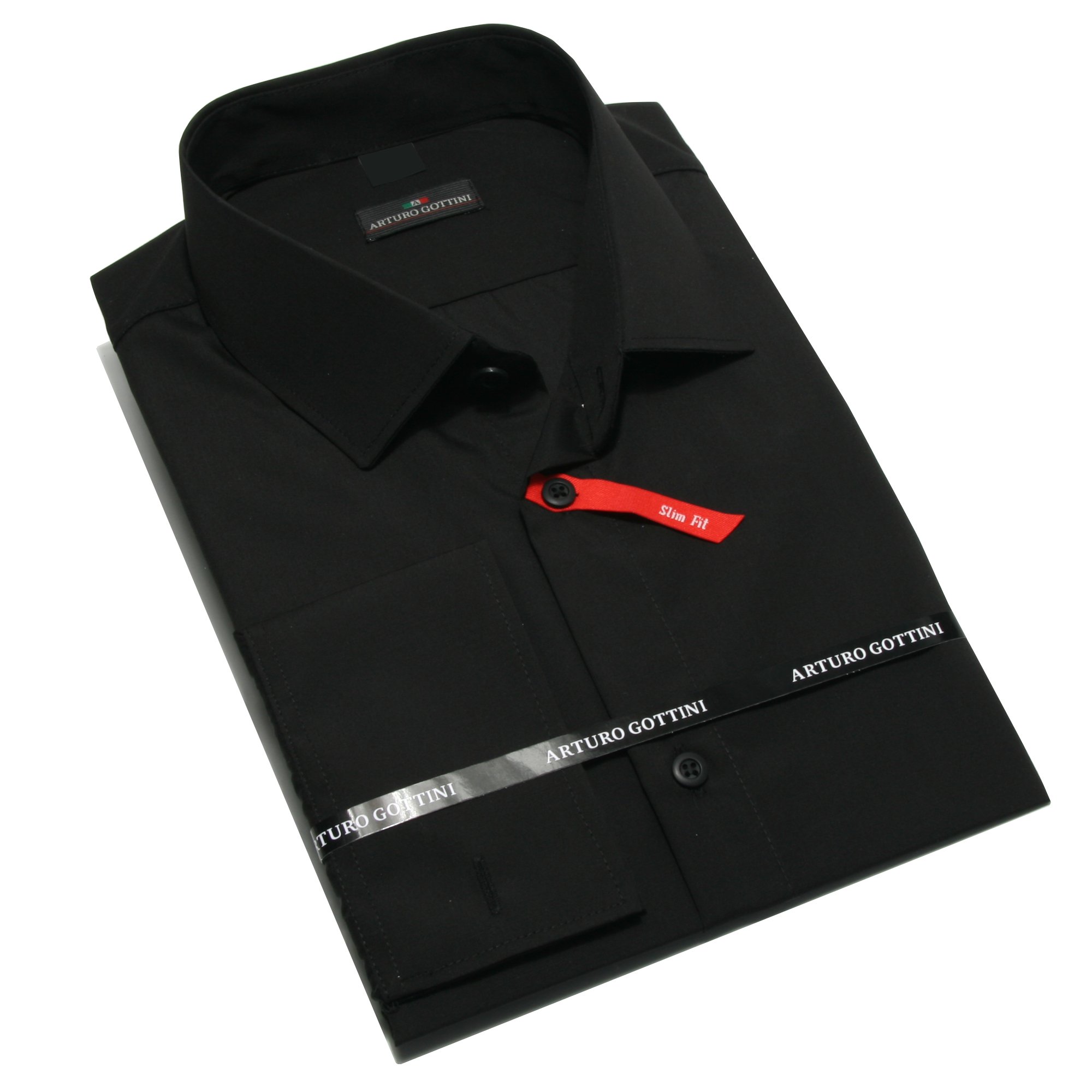 

Koszula Czarna Gładka 39/40 170-176 Slim Fit