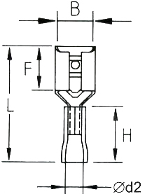 KONEKTOR ZENSKI 6,3 IZOLOWANY 0,25-1,0 MM2 PELNY Producent części Batpol