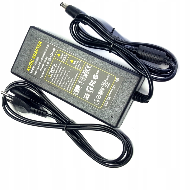 

Zasilacz DC 12V 60W 5A do taśma Led desktop Hq