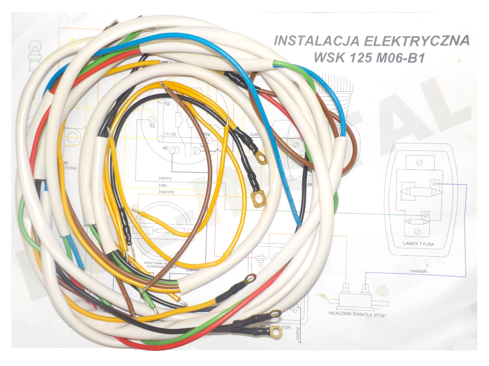 

Instalacja Elektryczna Wiązka Biała Wsk 125 M06-B1