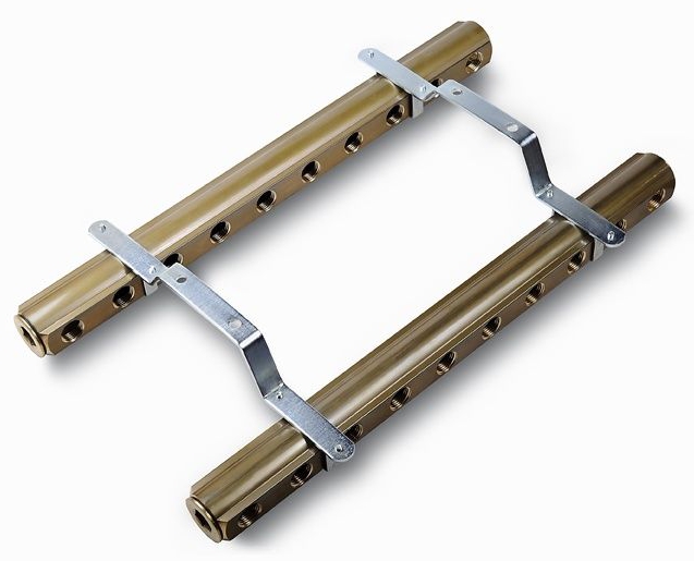 ROZDZIELACZ 7 OBWODÓW Z SZAFKĄ ZAWORKI PEX ALUPEX Liczba obwodów 7