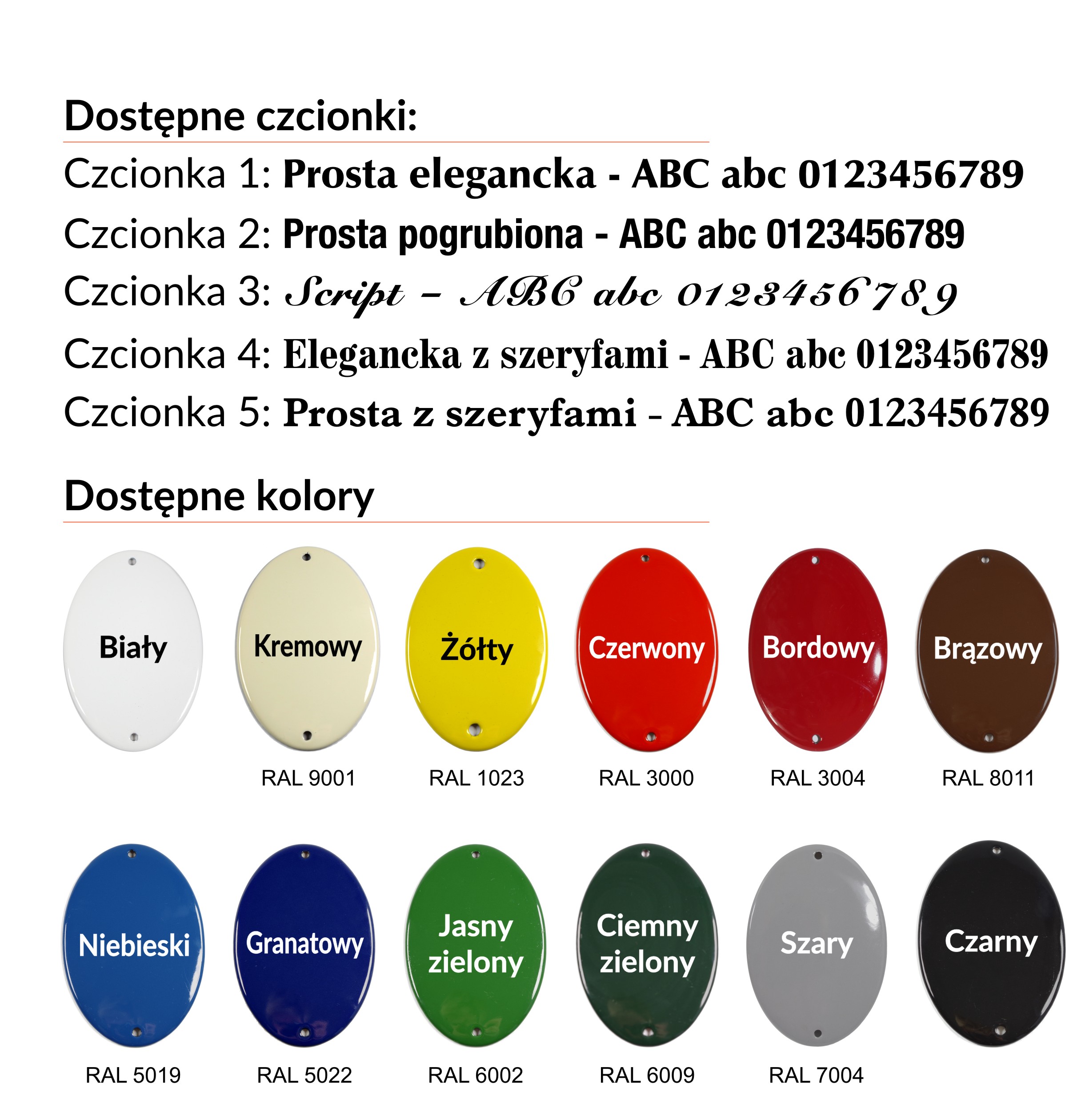 tablica tabliczka uliczna EMALIOWANA 8x40 - GW. Wysokość produktu 8 cm