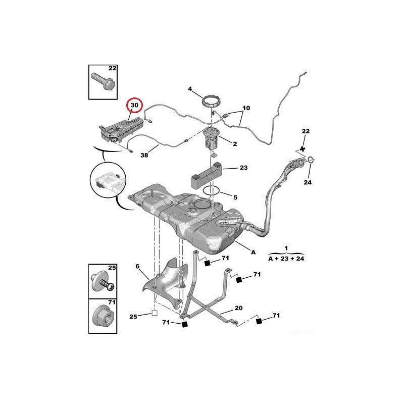 ZBIORNIK PŁYNU FAP NERKA PEUGEOT PARTNER 08- 5008 Typ silnika Diesel