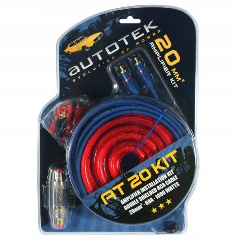 Kabely Pro Zesilovač Autotek AT20KIT 20 mm2/1000 W