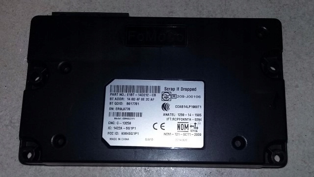 FORD ECOSPORT 13 R BLUETOOTH МОДУЛЬ E1BT-14D212-CB
