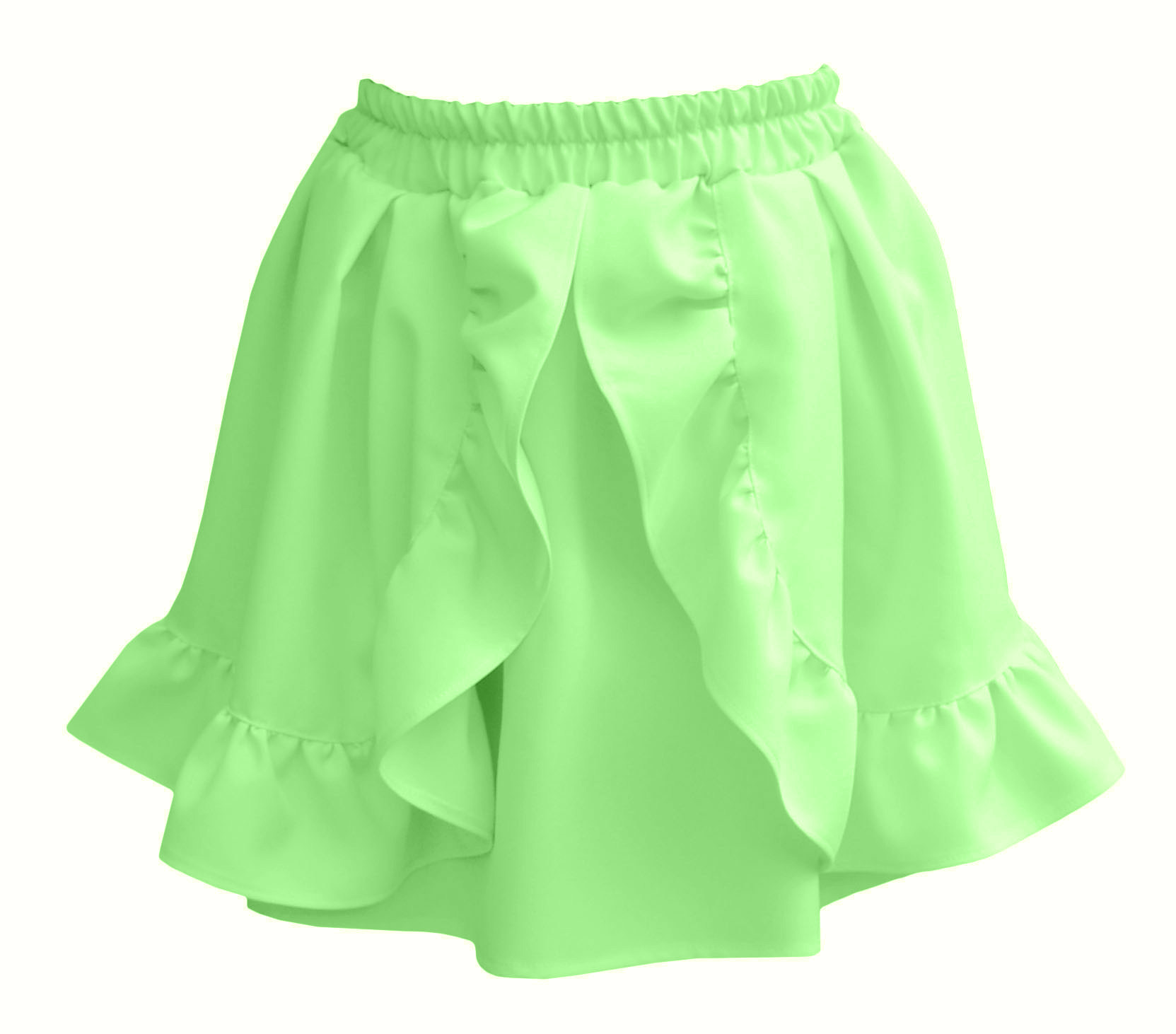 

Spódnica Falbana Zielona Rozkloszowana Mini 36/38