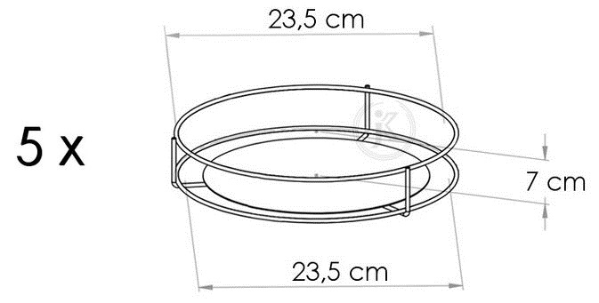 KWIETNIK METALOWY STOJAK NA 5 KWIATY METAL 95CM 4B Maksymalna liczba donic 5