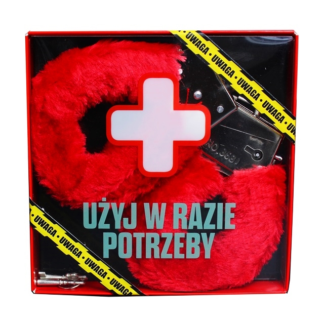

Kajdanki Z Futerkiem Czerwone Kluczyk Walentynki