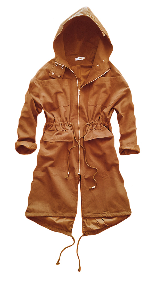 

Parka Ceglasta Kurtka Czarna Militarny Styl Kolory