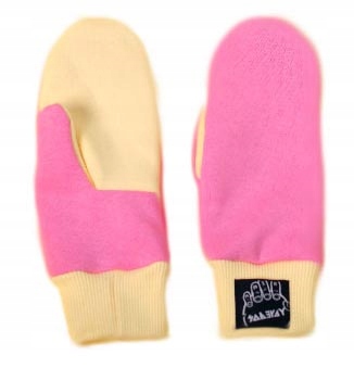 Zimné rukavice SOBERAY Pink-Lemon Penguins veľ. S