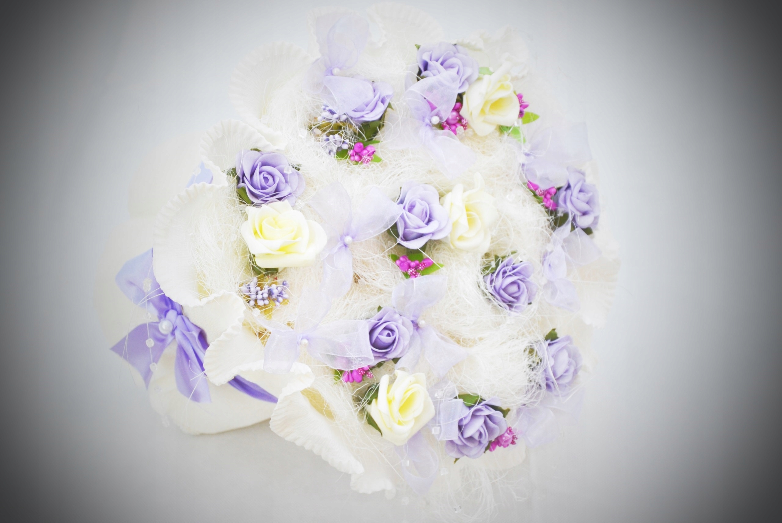 Prezent na Rocznicę Bukiet z 4 Dużych Ręczników Wymiary ręcznika 50x100cm 70x140cm