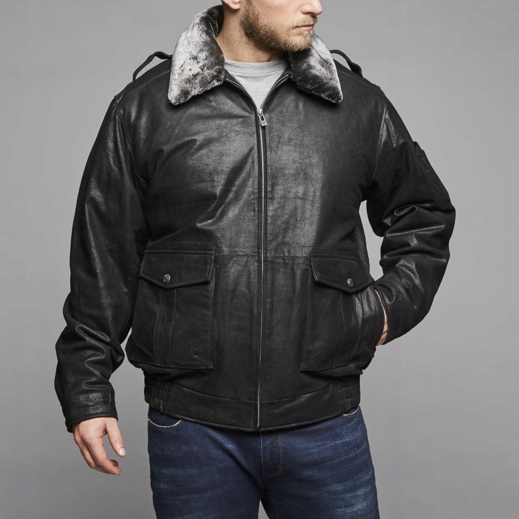 Replika Velké Velikosti Bunda Pilotka Kůže Nat 6XL