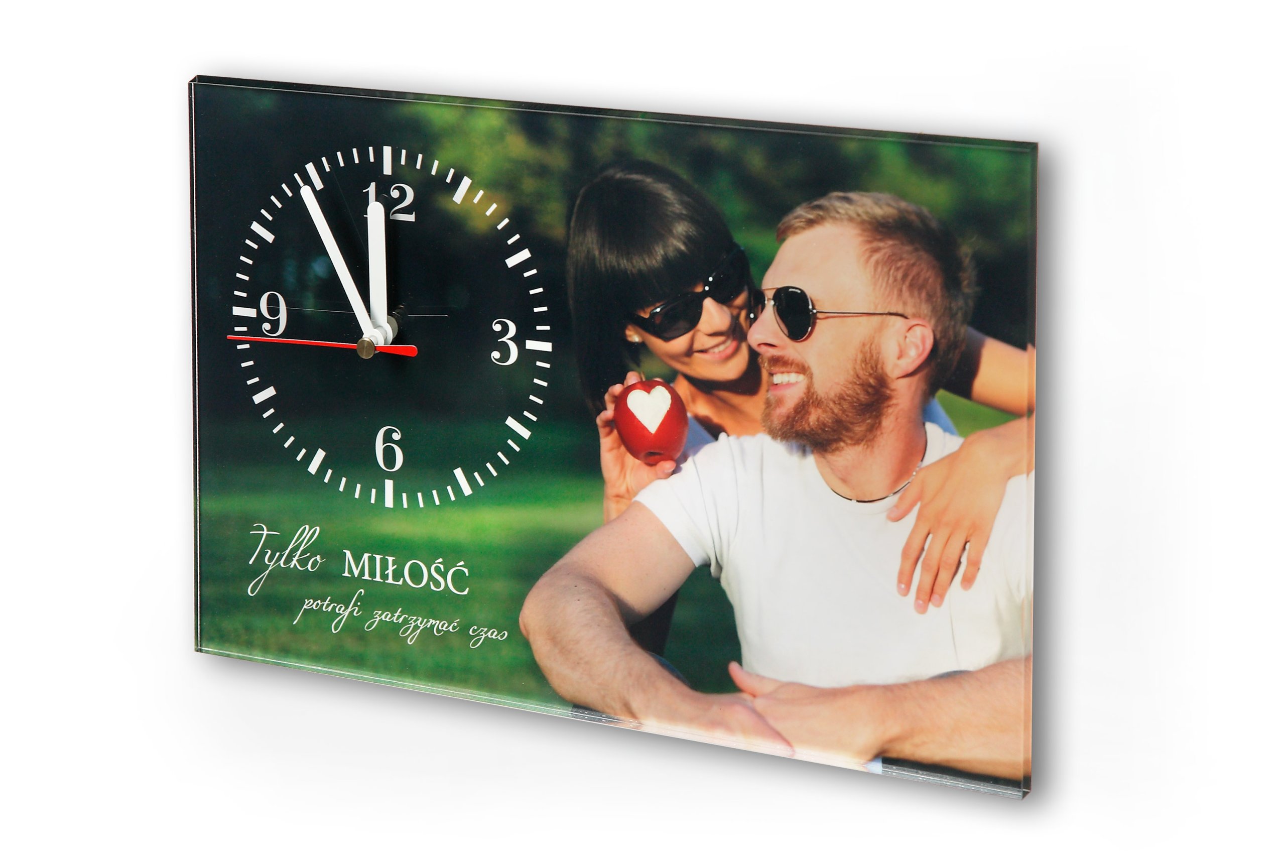 Foto-zegar 20x30 z zdjęciem na AKRYLU duży+projekt Marka inna