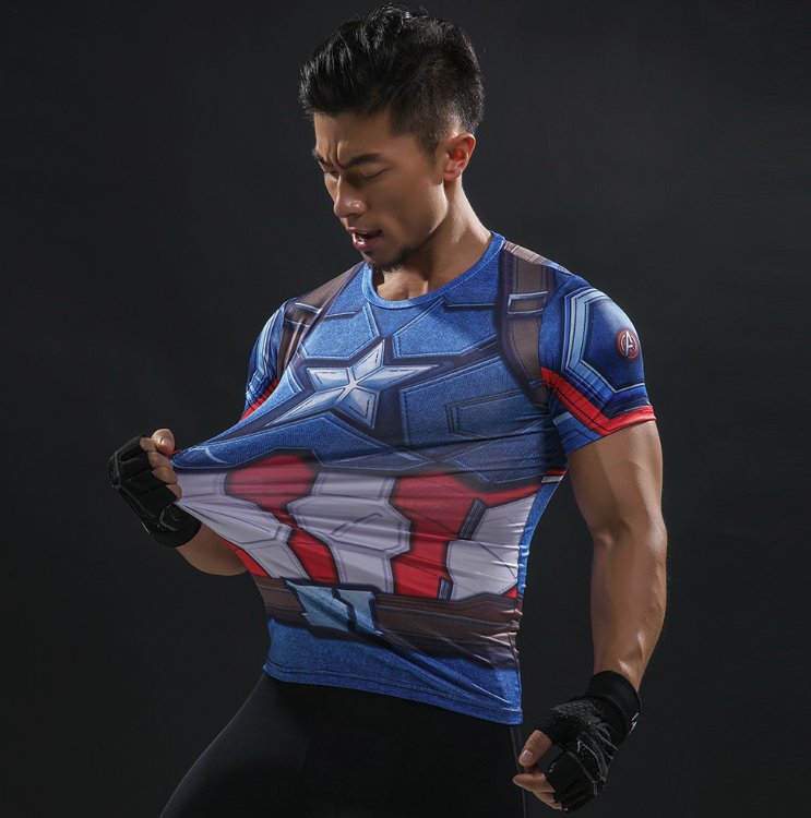 Koszulka termoaktywna na siłownie Avengers L Marka inna