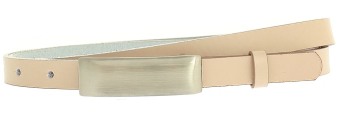 

Wąski pasek skórzany do sukienki Różowy 1,5 cm Pl