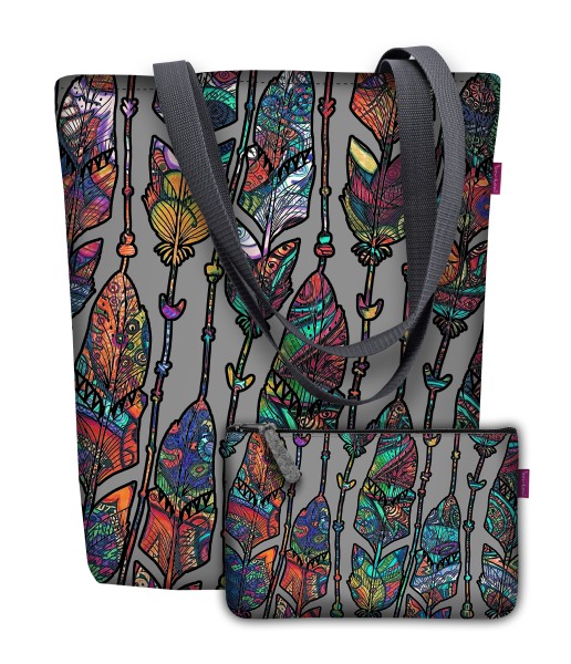 

Torba z tkaniny Bertoni z podszewką zestaw Boho