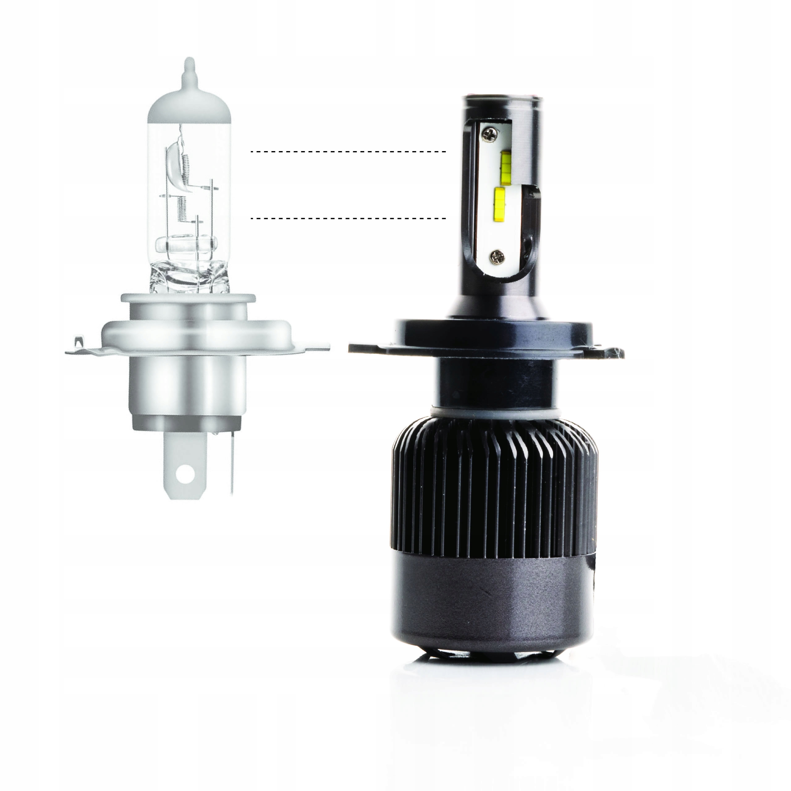 MOCNA Zarowka LED H4 MOTOCYKL WENTYLATOR FlipChip Part manufacturer Other