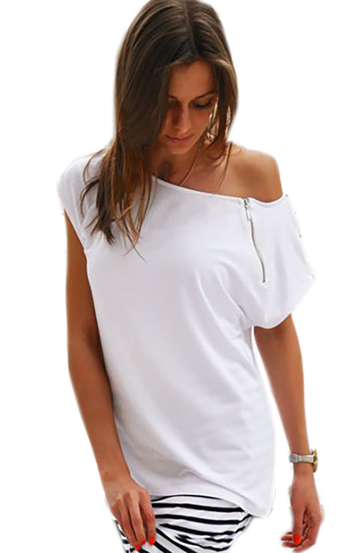 

MIKOS*Luźna bluzka kimono Lux Zip Streetowy Styl L