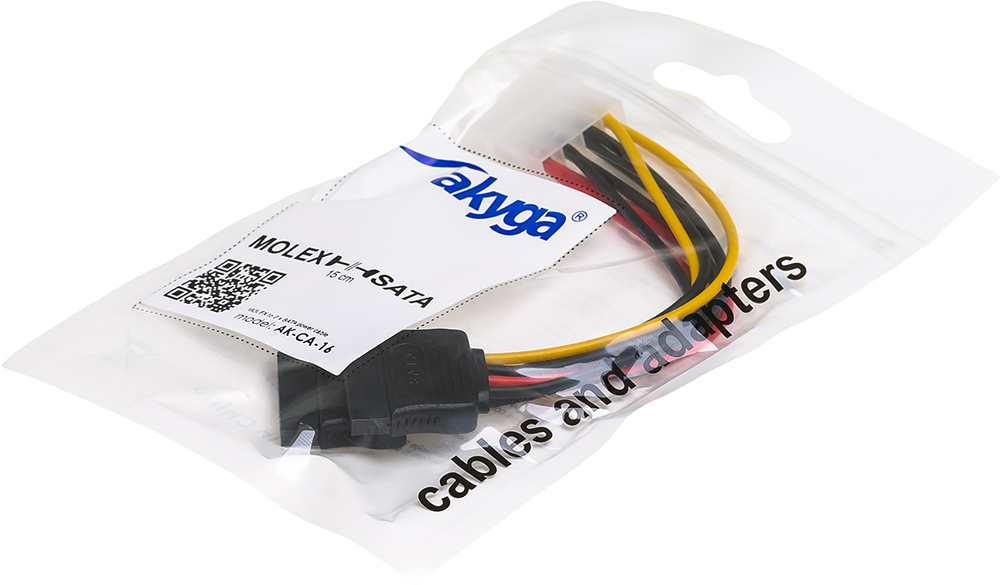 ROZGAŁĘZIACZ ADAPTER ZASILANIA z MOLEX na 2x SATA EAN (GTIN) 5901720131386